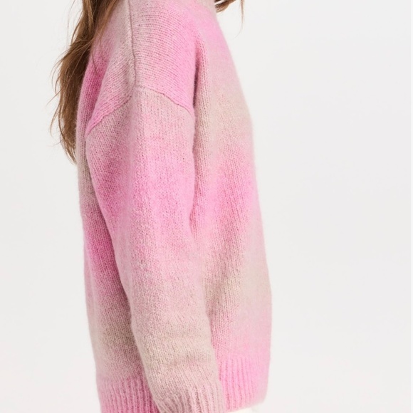 Rag & Bone Pink Alpaca Ombre Stripe 'Holly" Sweater - Picture 4 of 7